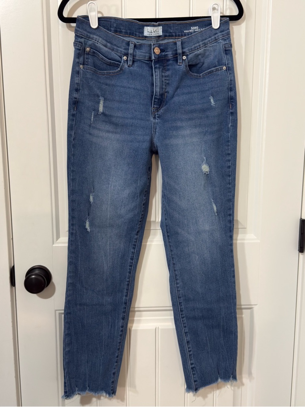 Nicole Miller Soho High-Rise Ankle Slim Jeans